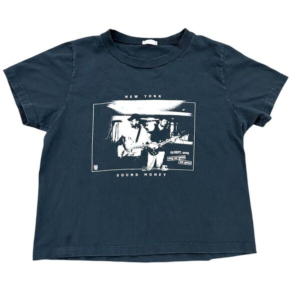 Brandy Melville John Galt New York Graphic Tee | Faded Black | One Size - Picture 3 of 4